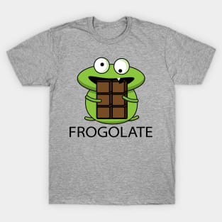 Funny frog loves chocolate T-Shirt